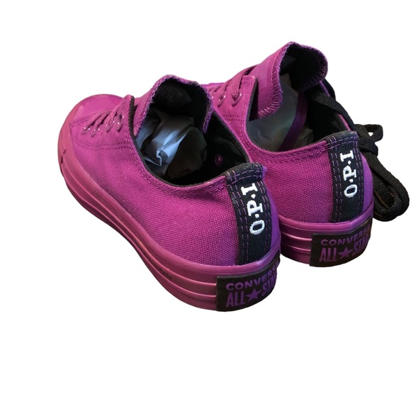Womens Converse X OPI CTAS Ox Canvas 165661C Size 6 NWOB - Picture 6 of 9